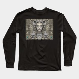 tomb skull scarab Long Sleeve T-Shirt